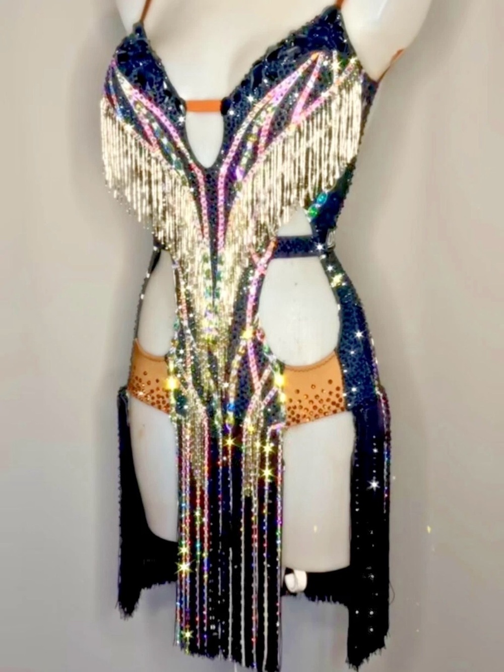 Latin and Ballroom Dance Competition
Dress Black with AB Stones— Petite